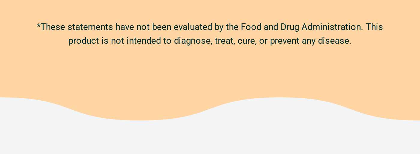 FDA disclaimer about product claims.